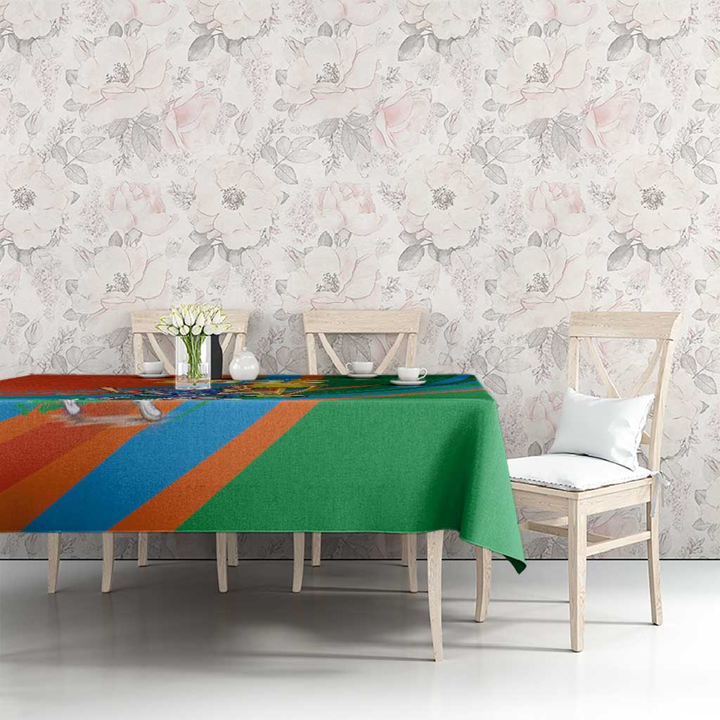 Indian Cricket Men in Blue The Champion 2025 Tablecloth
