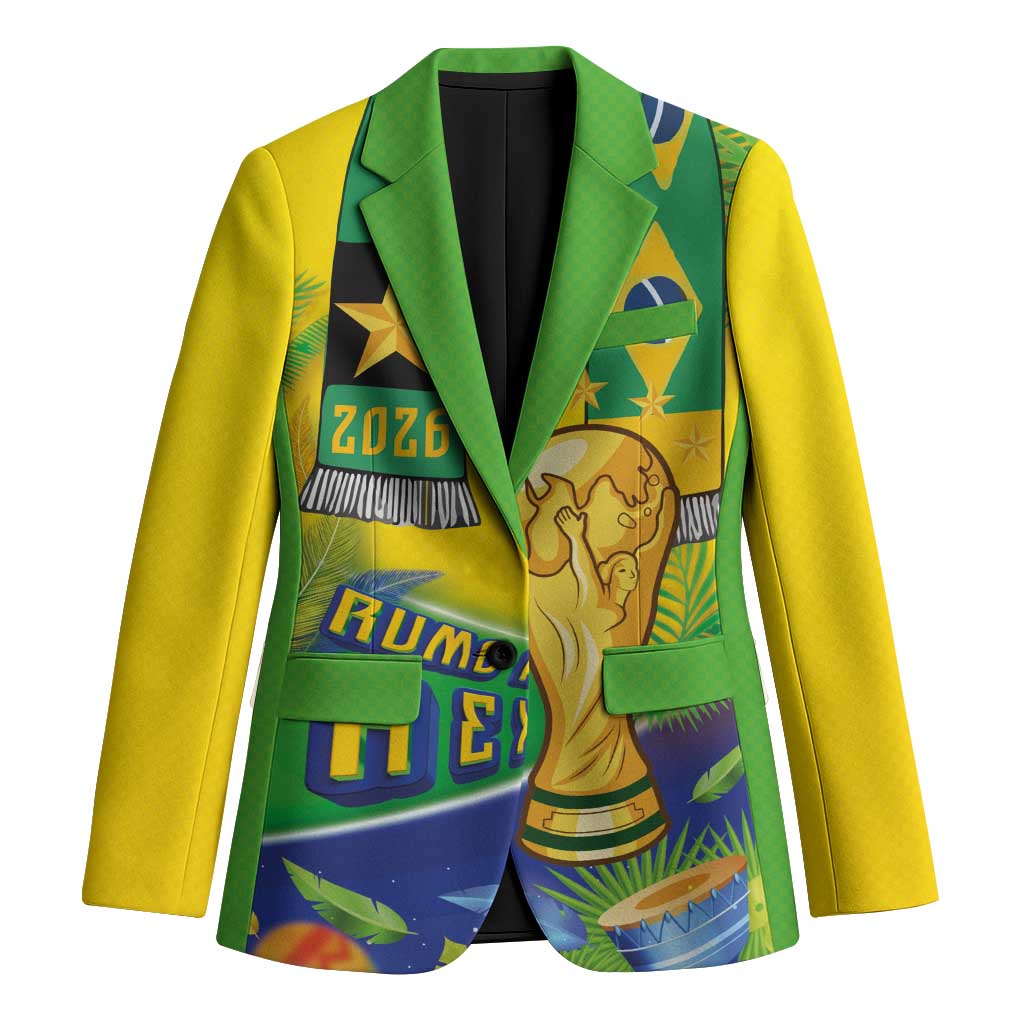 Brasil Football Custom Blazer Rumo ao Hexa 2026