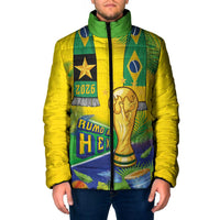 Brasil Football Custom Padded Jacket Rumo ao Hexa 2026
