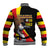 Uganda Independence Day with Crowned Cranes Baseball Jacket - Wonder Print Shop