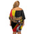 Uganda Independence Day with Crowned Cranes Family Matching Off Shoulder Short Dress and Hawaiian Shirt - Wonder Print Shop