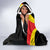 Uganda Independence Day with Crowned Cranes Hooded Blanket