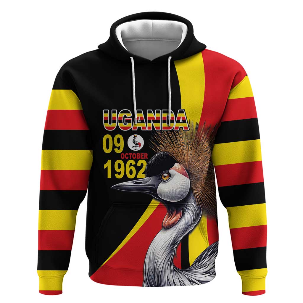 Uganda Independence Day with Crowned Cranes Hoodie - Wonder Print Shop