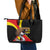 Uganda Independence Day with Crowned Cranes Leather Tote Bag