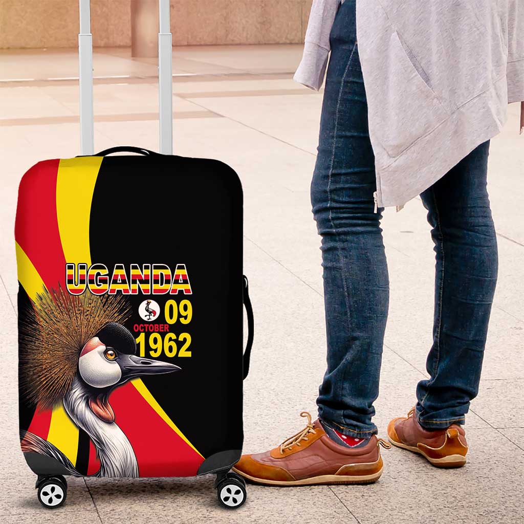 Uganda Independence Day with Crowned Cranes Luggage Cover - Wonder Print Shop