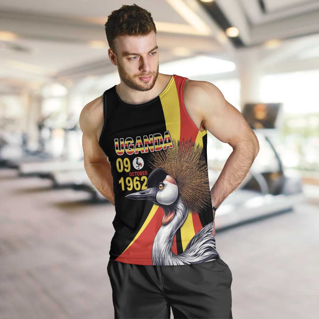 Uganda Independence Day with Crowned Cranes Men Tank Top - Wonder Print Shop