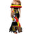 Uganda Independence Day with Crowned Cranes Mermaid Dress - Wonder Print Shop