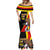 Uganda Independence Day with Crowned Cranes Mermaid Dress - Wonder Print Shop