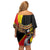 Uganda Independence Day with Crowned Cranes Off Shoulder Short Dress - Wonder Print Shop