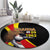 Uganda Independence Day with Crowned Cranes Round Carpet