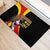 Uganda Independence Day with Crowned Cranes Rubber Doormat - Wonder Print Shop