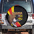 Uganda Independence Day with Crowned Cranes Spare Tire Cover - Wonder Print Shop