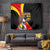 Uganda Independence Day with Crowned Cranes Tapestry