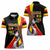 Uganda Independence Day with Crowned Cranes Women Polo Shirt - Wonder Print Shop