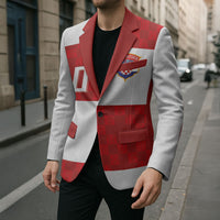 Croatia National Football Custom Blazer Checkerboard Pattern with Glagolitic Script