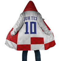 Croatia National Football Custom Cloak Checkerboard Pattern with Glagolitic Script