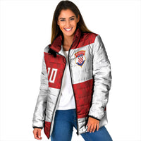 Croatia National Football Custom Padded Jacket Checkerboard Pattern with Glagolitic Script