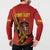 Personalised Spain Football 2024 Button Sweatshirt La Roja The Fourth Time Champion European - Wonder Print Shop