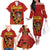 Personalised Spain Football 2024 Family Matching Off The Shoulder Long Sleeve Dress and Hawaiian Shirt La Roja The Fourth Time Champion European - Wonder Print Shop