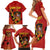 Personalised Spain Football 2024 Family Matching Short Sleeve Bodycon Dress and Hawaiian Shirt La Roja The Fourth Time Champion European - Wonder Print Shop