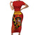 Personalised Spain Football 2024 Family Matching Short Sleeve Bodycon Dress and Hawaiian Shirt La Roja The Fourth Time Champion European - Wonder Print Shop