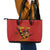 Personalised Spain Football 2024 Leather Tote Bag La Roja The Fourth Time Champion European - Wonder Print Shop