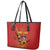 Personalised Spain Football 2024 Leather Tote Bag La Roja The Fourth Time Champion European - Wonder Print Shop