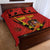 Personalised Spain Football 2024 Quilt Bed Set La Roja The Fourth Time Champion European - Wonder Print Shop