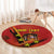 Personalised Spain Football 2024 Round Carpet La Roja The Fourth Time Champion European