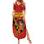 Personalised Spain Football 2024 Summer Maxi Dress La Roja The Fourth Time Champion European - Wonder Print Shop