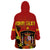 Personalised Spain Football 2024 Wearable Blanket Hoodie La Roja The Fourth Time Champion European - Wonder Print Shop