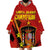 Personalised Spain Football 2024 Wearable Blanket Hoodie La Roja The Fourth Time Champion European - Wonder Print Shop