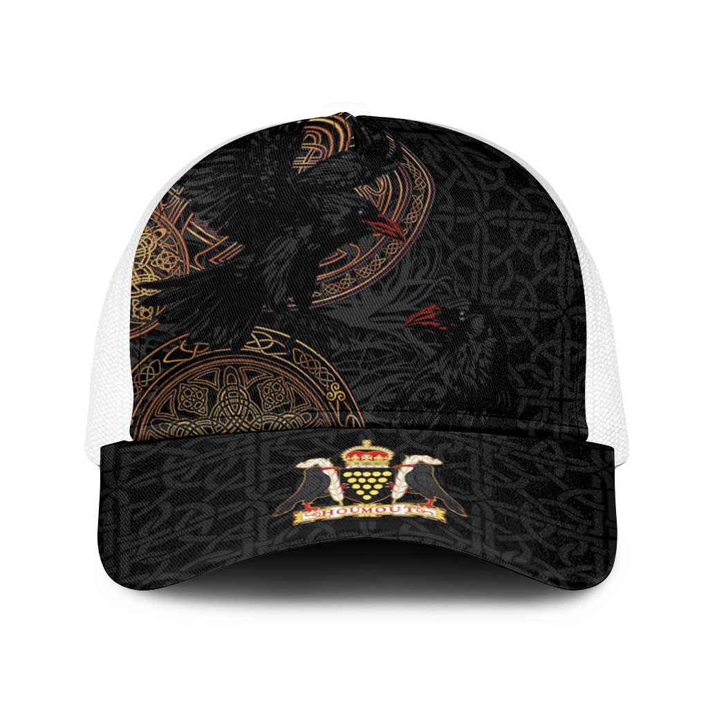 Cornwall Celtic-Chough and Knot Baseball Net Cap - Wonder Print Shop