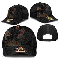 Cornwall Celtic-Chough and Knot Baseball Net Cap - Wonder Print Shop