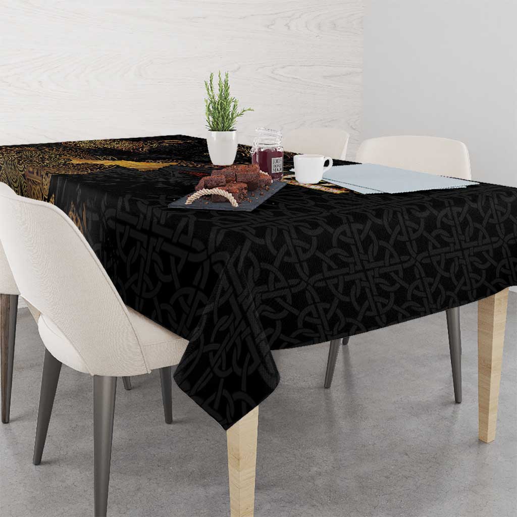 Cornwall Celtic-Chough and Knot Tablecloth - Wonder Print Shop