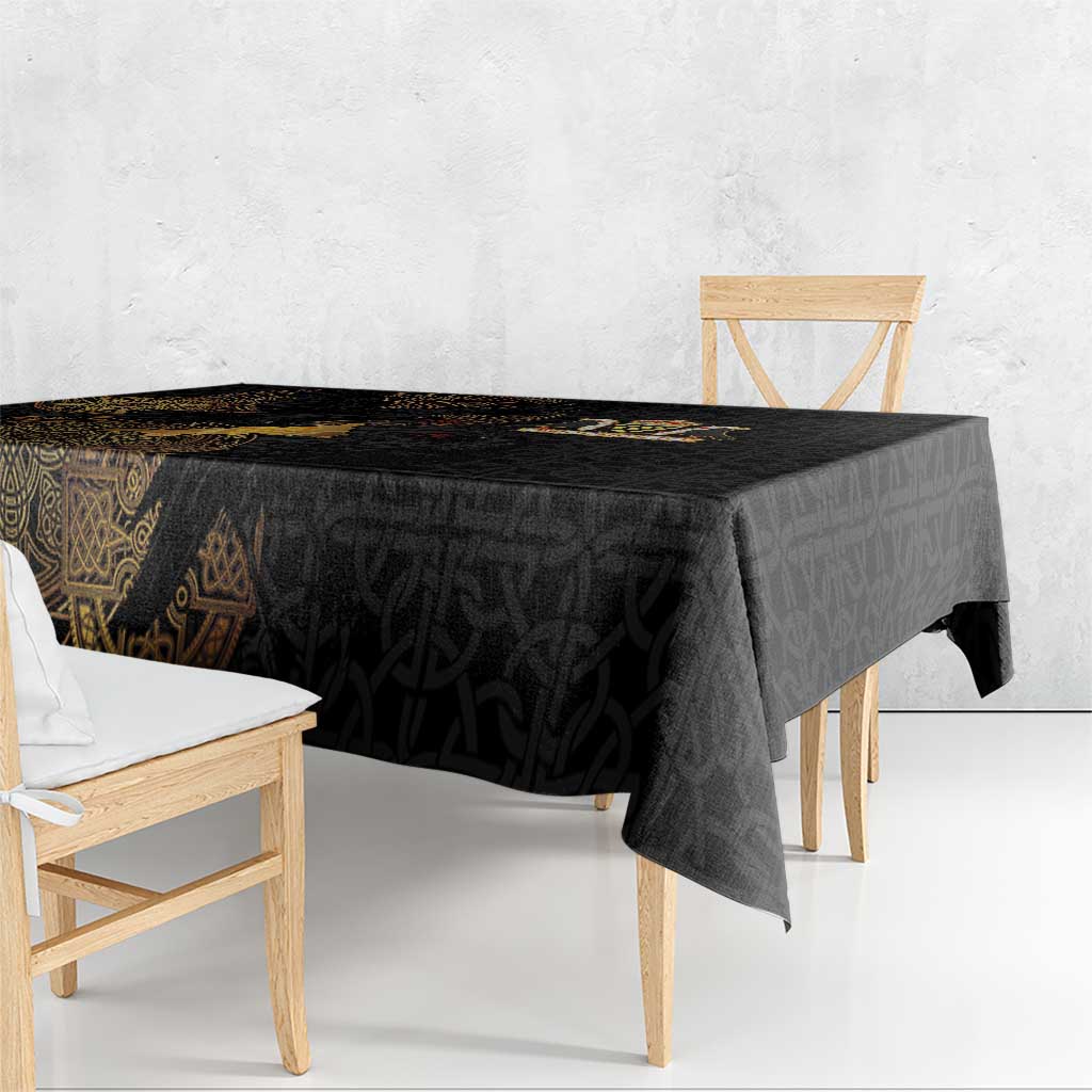Cornwall Celtic-Chough and Knot Tablecloth - Wonder Print Shop