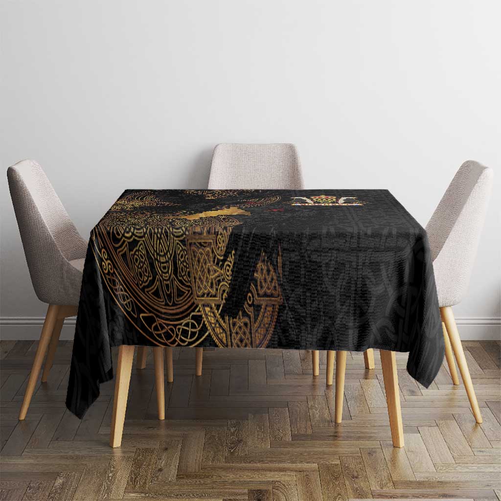 Cornwall Celtic-Chough and Knot Tablecloth - Wonder Print Shop