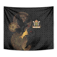 Cornwall Celtic-Chough and Knot Tapestry - Wonder Print Shop