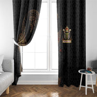 Cornwall Celtic-Chough and Knot Window Curtain - Wonder Print Shop