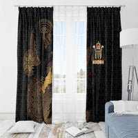 Cornwall Celtic-Chough and Knot Window Curtain - Wonder Print Shop
