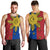 Philippines Sun Batok Tattoo Men Tank Top Polynesian and Yakan Pattern - Wonder Print Shop