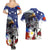 Philippines and American Together Couples Matching Summer Maxi Dress and Hawaiian Shirt Filipino Lapulapu and Bald Eagle - Wonder Print Shop