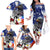 Philippines and American Together Family Matching Off The Shoulder Long Sleeve Dress and Hawaiian Shirt Filipino Lapulapu and Bald Eagle - Wonder Print Shop