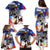 Philippines and American Together Family Matching Puletasi and Hawaiian Shirt Filipino Lapulapu and Bald Eagle - Wonder Print Shop