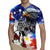 Philippines and American Together Rugby Jersey Filipino Lapulapu and Bald Eagle - Wonder Print Shop