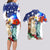 Philippines and American Together Couples Matching Long Sleeve Bodycon Dress and Hawaiian Shirt Filipino Eagle and Statue of Liberty - Wonder Print Shop