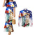 Philippines and American Together Couples Matching Mermaid Dress and Long Sleeve Button Shirt Filipino Eagle and Statue of Liberty