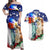 Philippines and American Together Couples Matching Off Shoulder Maxi Dress and Hawaiian Shirt Filipino Eagle and Statue of Liberty - Wonder Print Shop