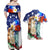 Philippines and American Together Couples Matching Off Shoulder Maxi Dress and Hawaiian Shirt Filipino Eagle and Statue of Liberty - Wonder Print Shop