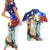 Philippines and American Together Couples Matching Short Sleeve Bodycon Dress and Hawaiian Shirt Filipino Eagle and Statue of Liberty - Wonder Print Shop